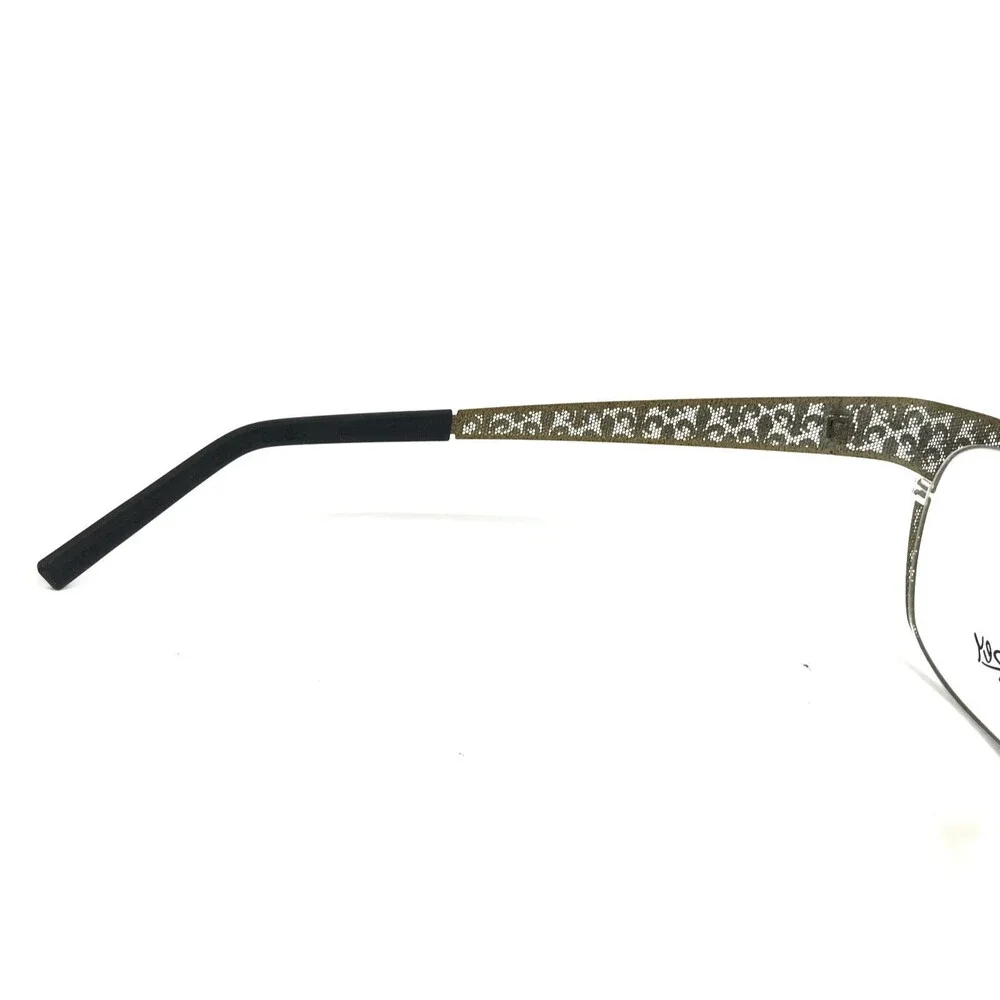 J.F. Rey Eyeglasses Frames JF2559 6565 Khaki Olive Green Fleur De Lis 53-16-132